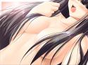 11424_Konachan_com_-_42915_black_hair_breasts_houraisan_kaguya_kamiya_tomoe_long_hair_topless_touhou.
