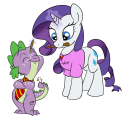 1984spike_weasley_and_rarity_brown_by_rannva-d4eb9pw.