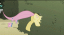 2967fluttershy_stuck_in_a_bush_by_metalbeersolid-d4a6gui.